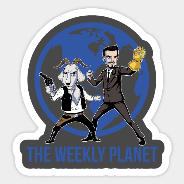 The Weekly Planet Sticker by Mr Sunday Movies